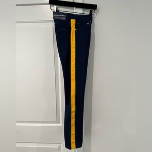 *RARE* CALVIN KLEIN SIDE STRIPE SLIM JEANS